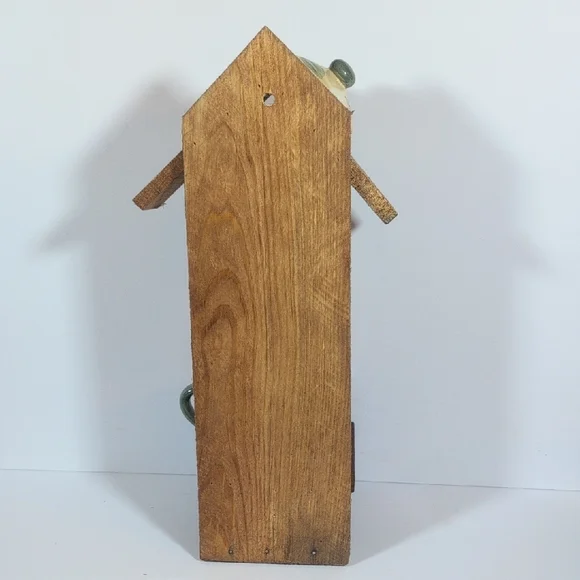 Rustic Wooden Handmade Teapot Bird Feeder Fruit - Picture 6 of 16